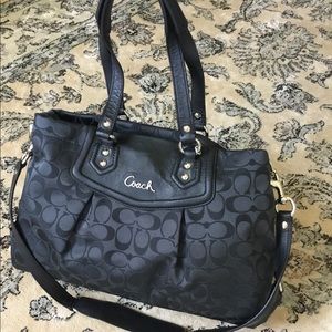 NWT Coach handbag with leather details
